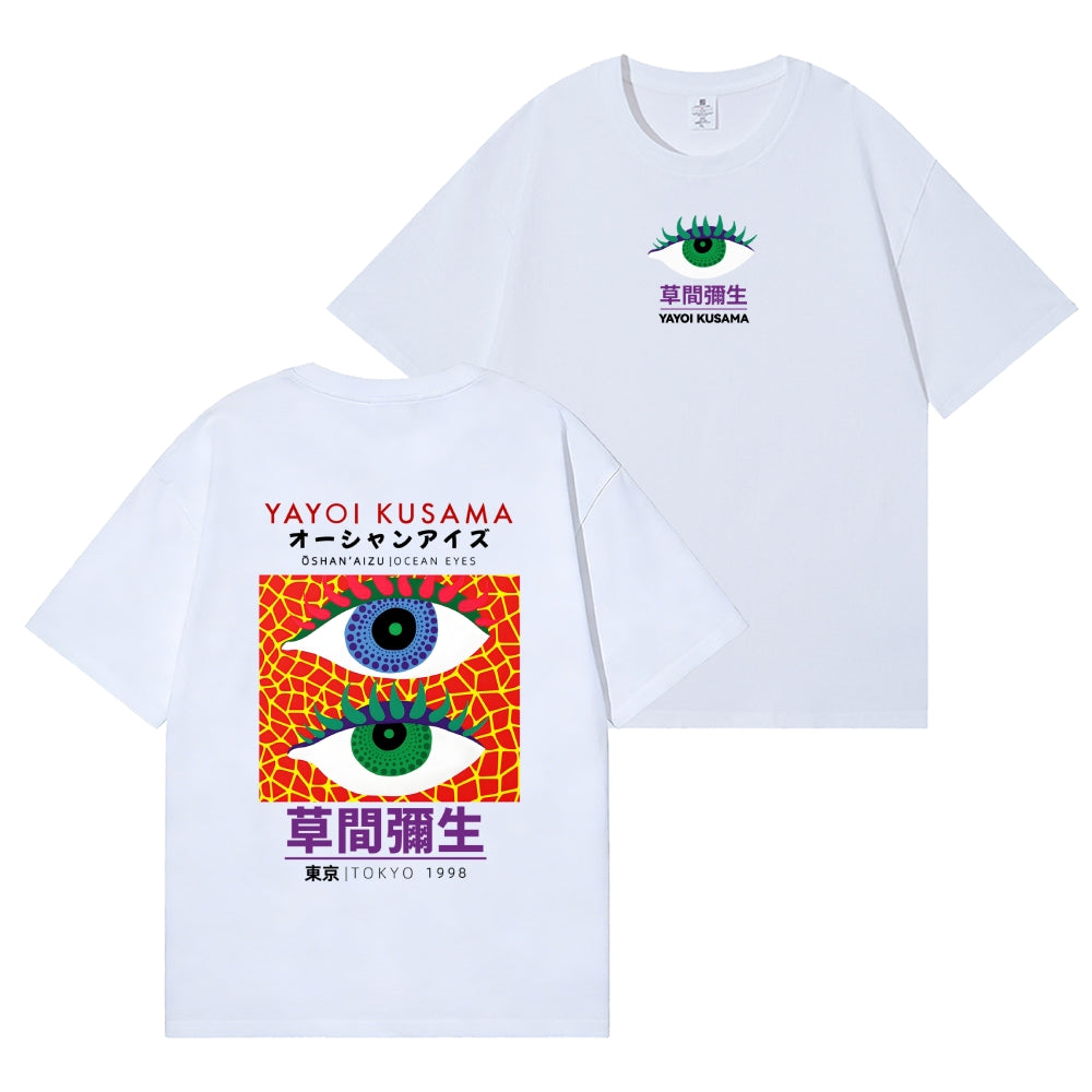 Yayoi Kusama Eyes Back Art Cotton Tee