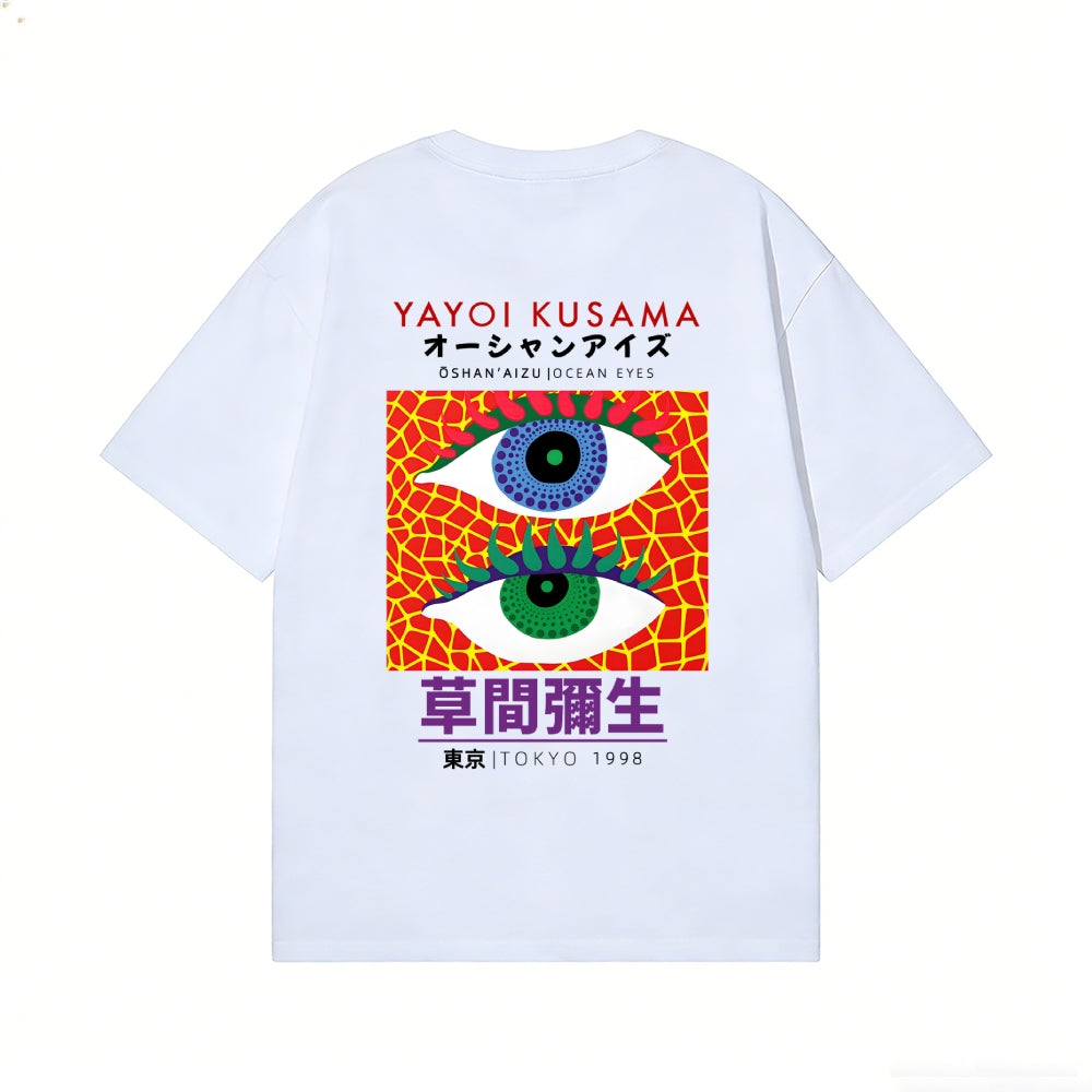 Yayoi Kusama Eyes Back Art Cotton Tee