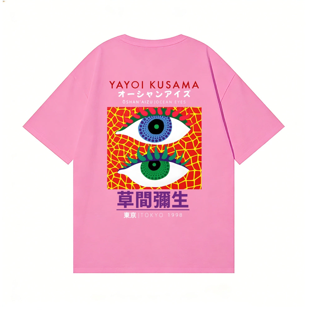 Yayoi Kusama Eyes Back Art Cotton Tee
