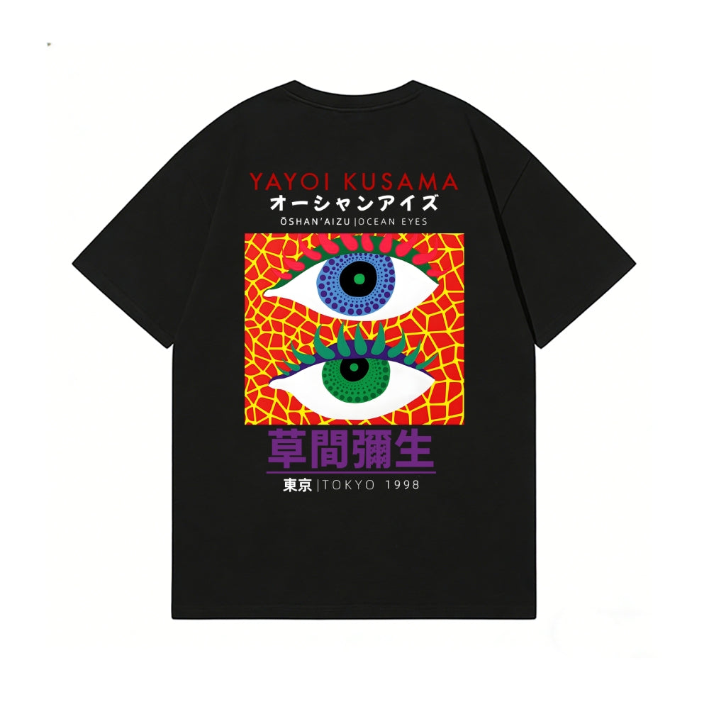 Yayoi Kusama Eyes Back Art Cotton Tee