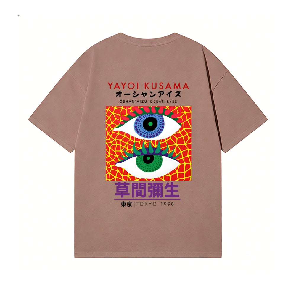 Yayoi Kusama Eyes Back Art Cotton Tee