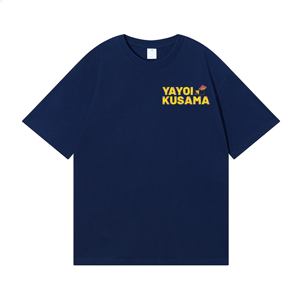 Yayoi Kusama Mushroom Back Art Cotton Tee