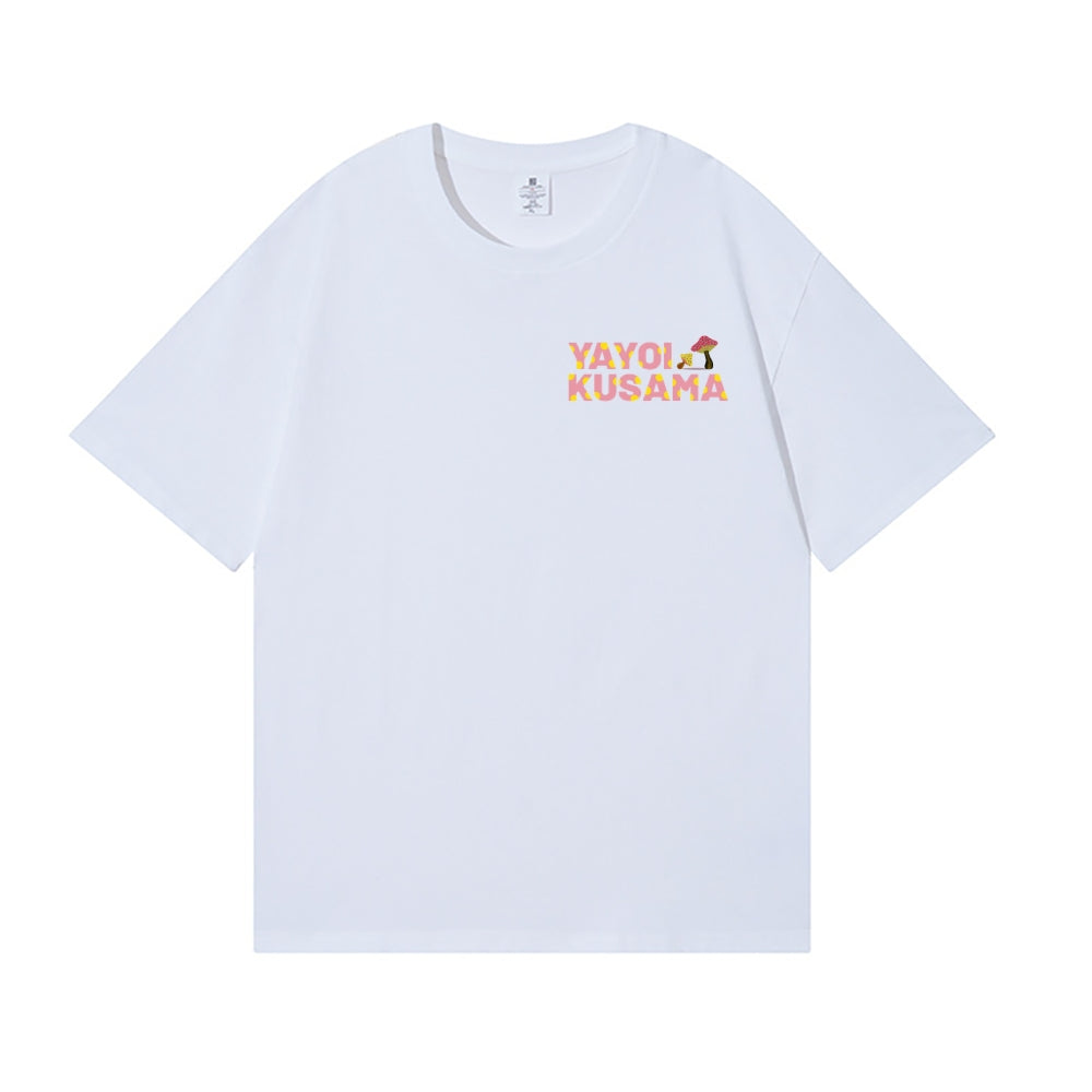 Yayoi Kusama Mushroom Back Art Cotton Tee