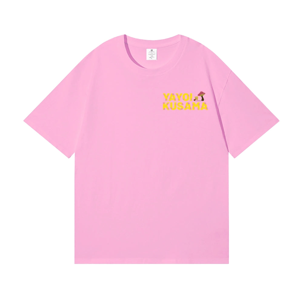 Yayoi Kusama Mushroom Back Art Cotton Tee