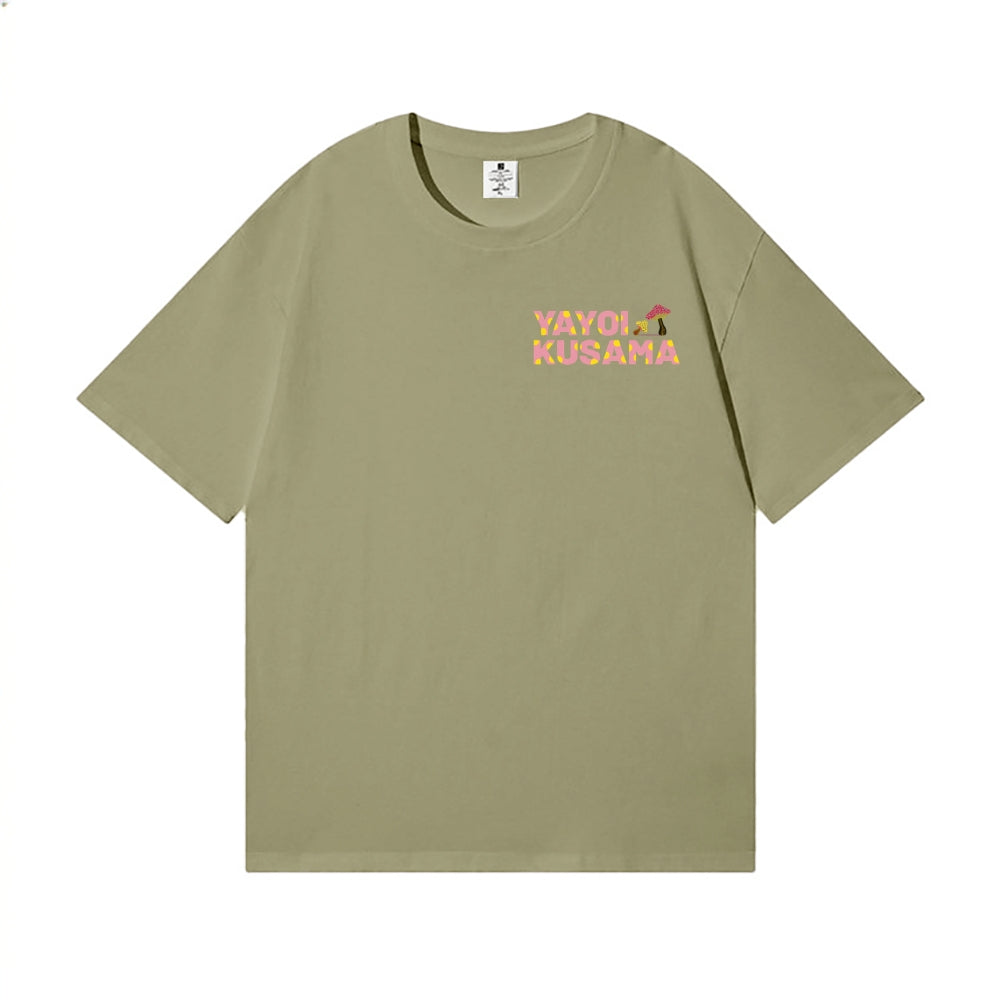 Yayoi Kusama Mushroom Back Art Cotton Tee