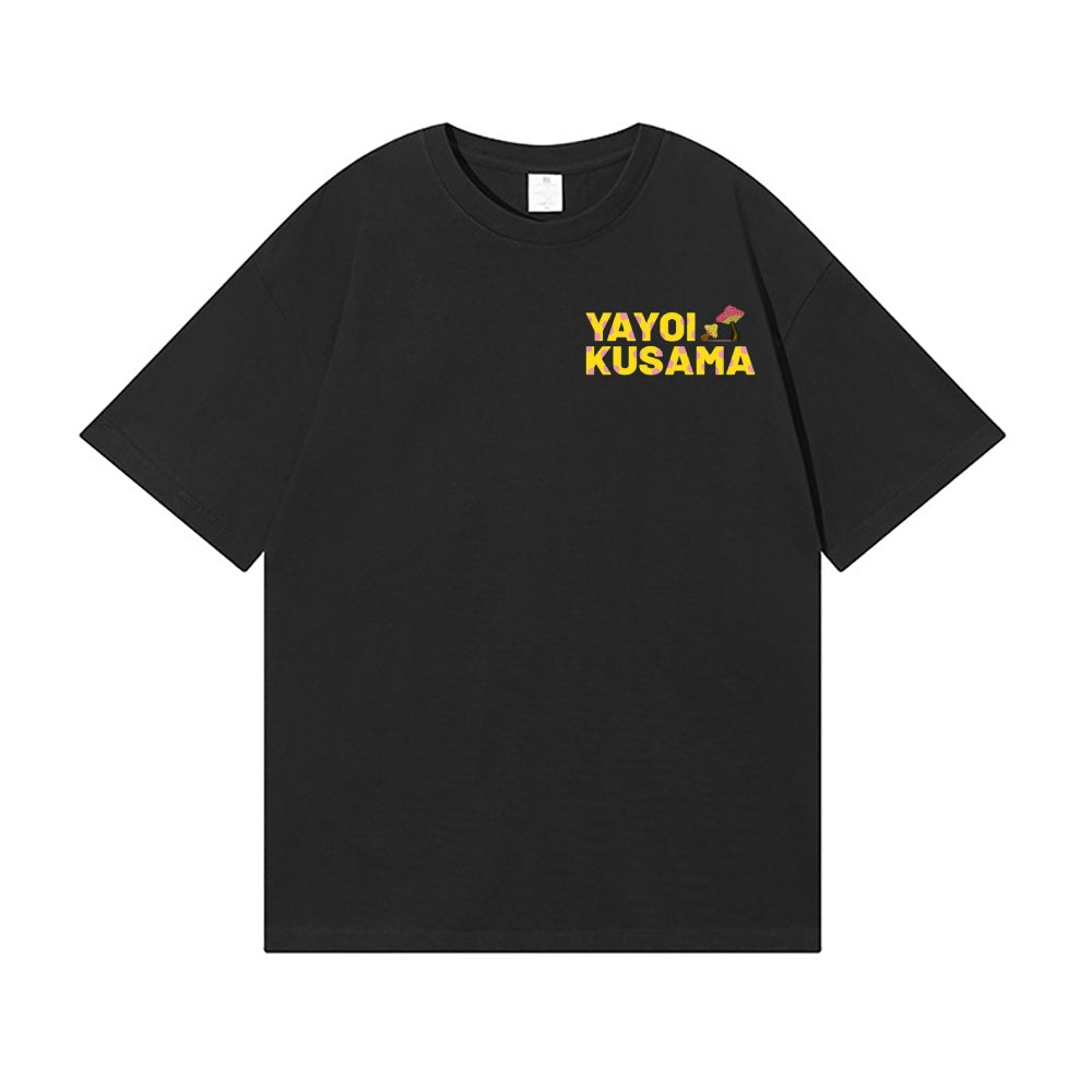 Yayoi Kusama Mushroom Back Art Cotton Tee