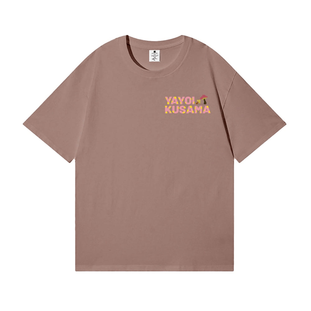 Yayoi Kusama Mushroom Back Art Cotton Tee