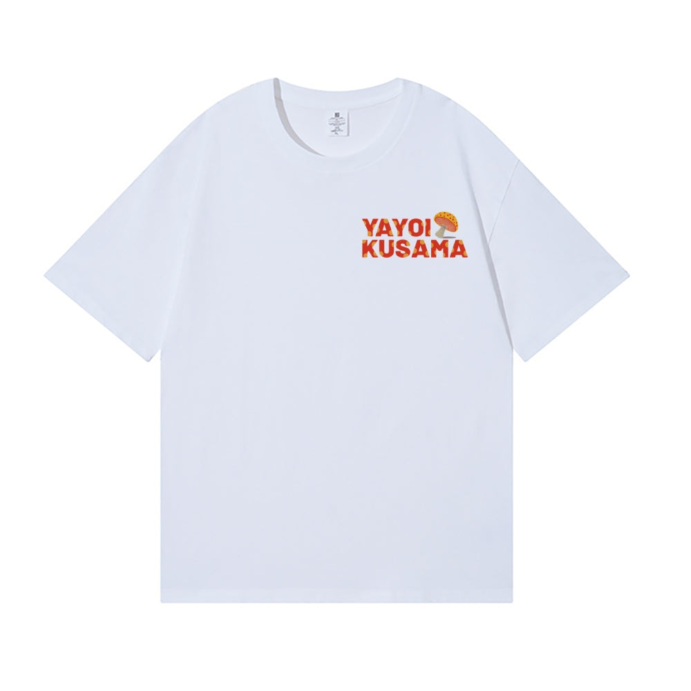 Yayoi Kusama Mushroom Back Art Cotton Tee