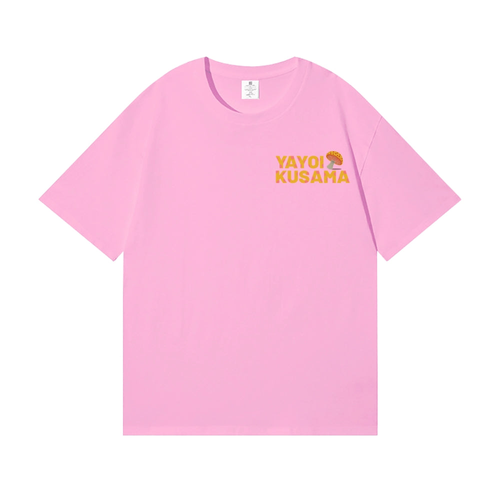 Yayoi Kusama Mushroom Back Art Cotton Tee