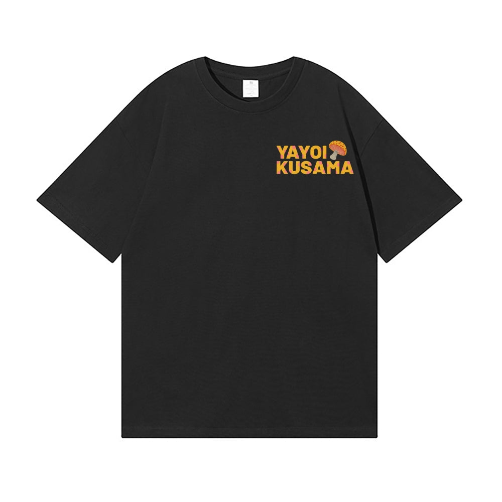 Yayoi Kusama Mushroom Back Art Cotton Tee