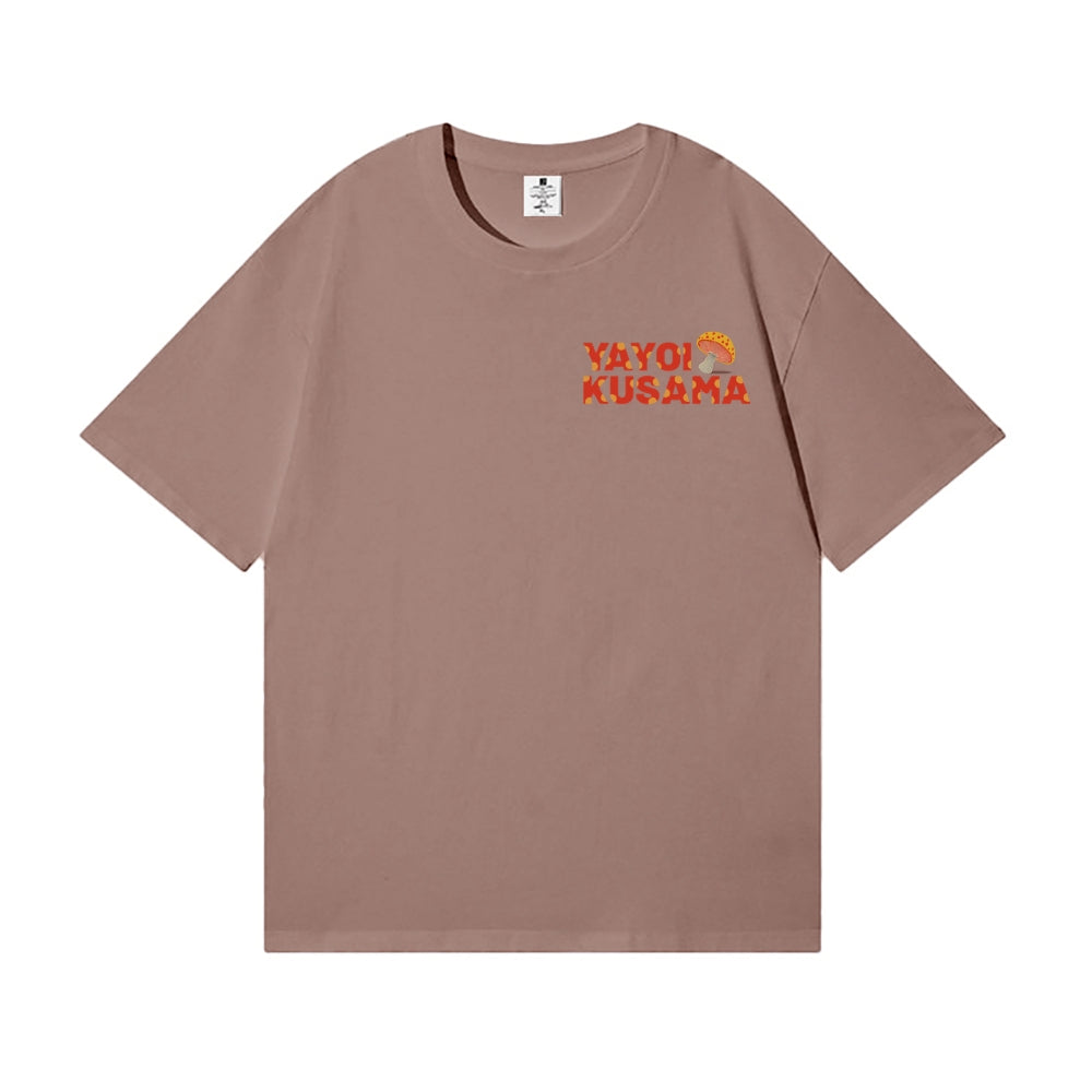 Yayoi Kusama Mushroom Back Art Cotton Tee