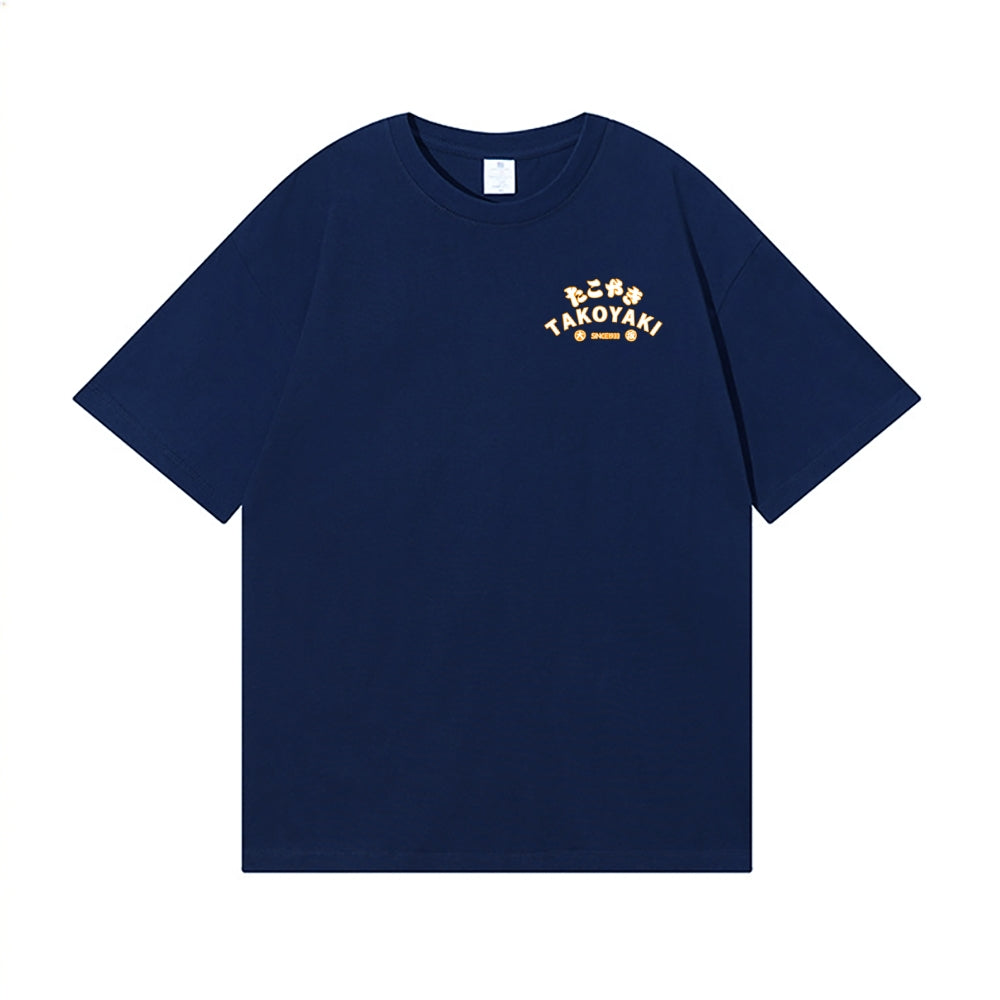 Takoyaki Octopus Back Art Cotton Tee