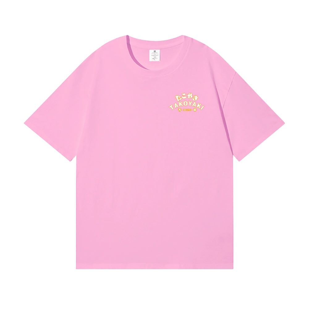 Takoyaki Octopus Back Art Cotton Tee
