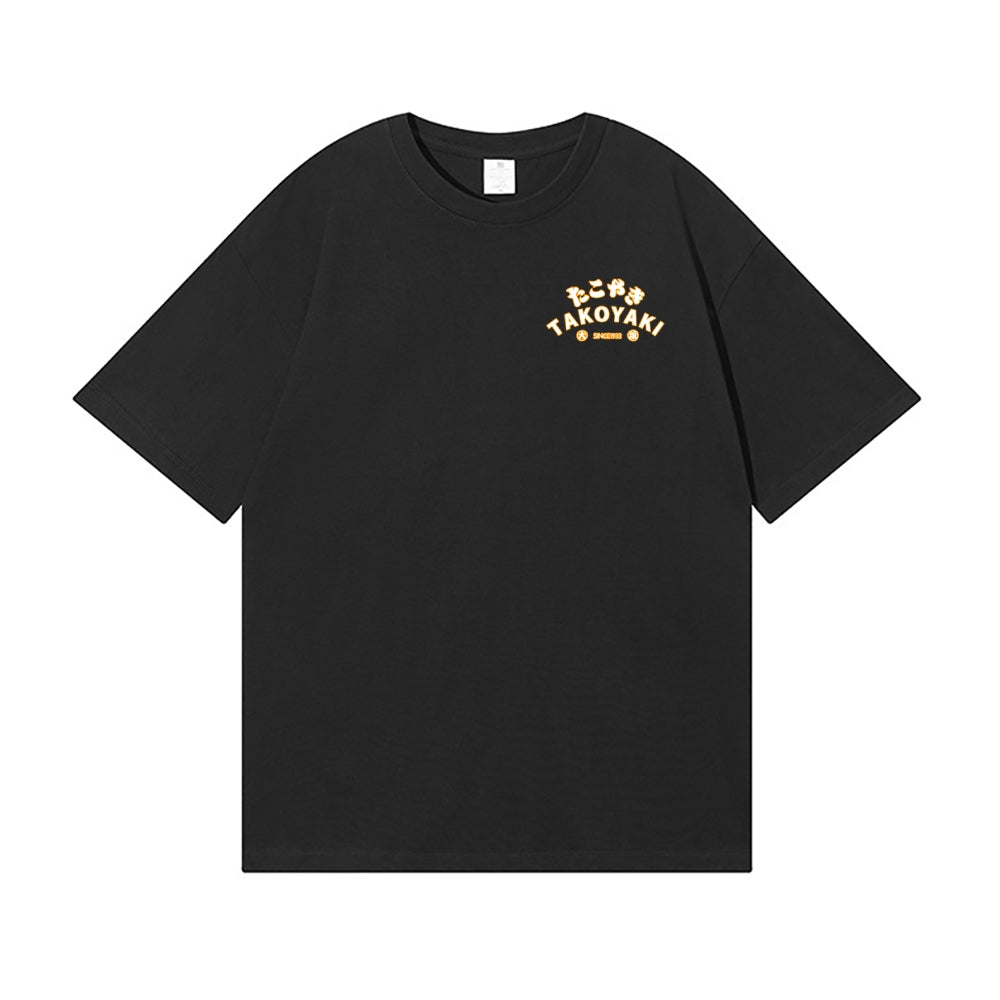 Takoyaki Octopus Back Art Cotton Tee
