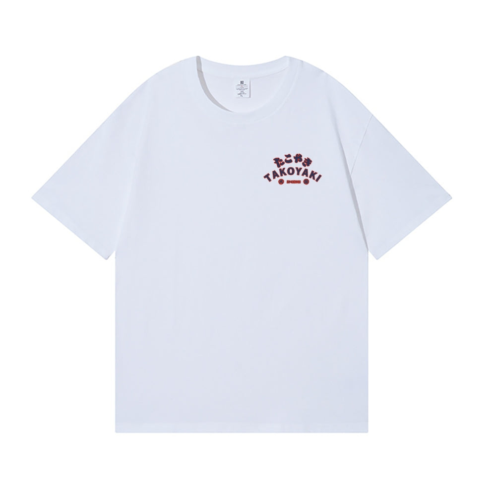 Takoyaki Octopus Back Art Cotton Tee