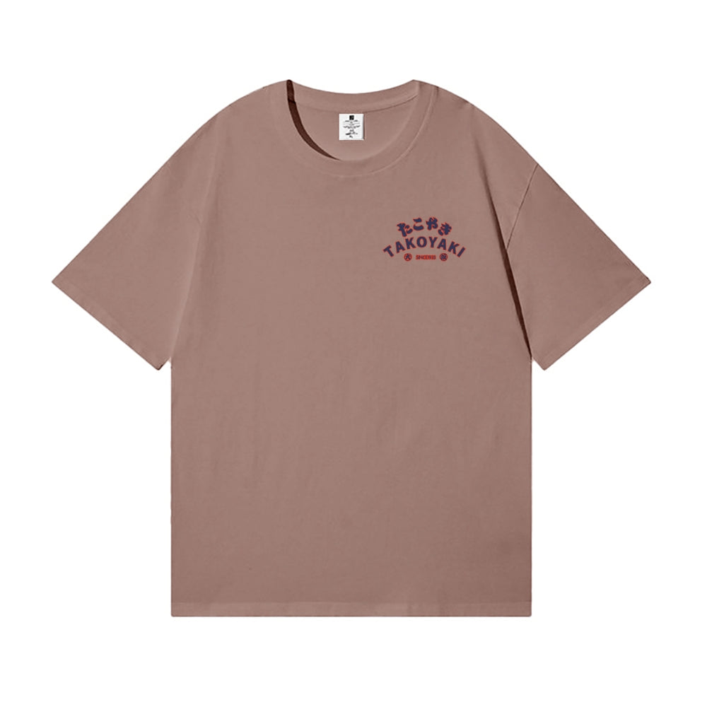 Takoyaki Octopus Back Art Cotton Tee
