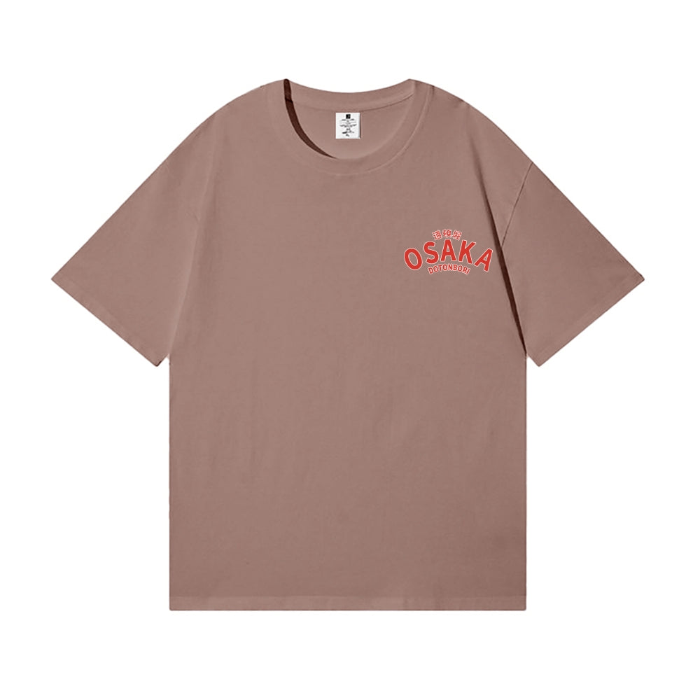 Osaka Dotonbori Drunken Octopus Back Art Cotton Tee