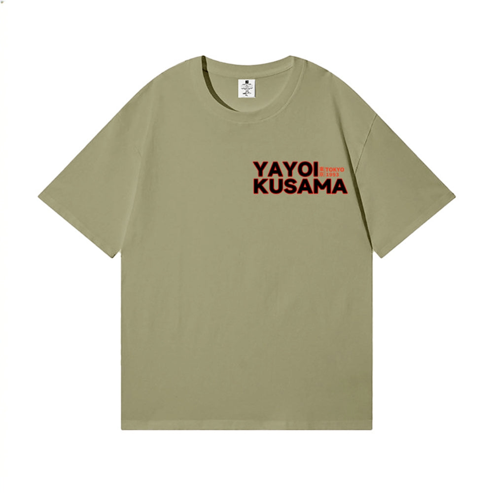 Yayoi Kusama Mushroom Back Art Cotton Tee