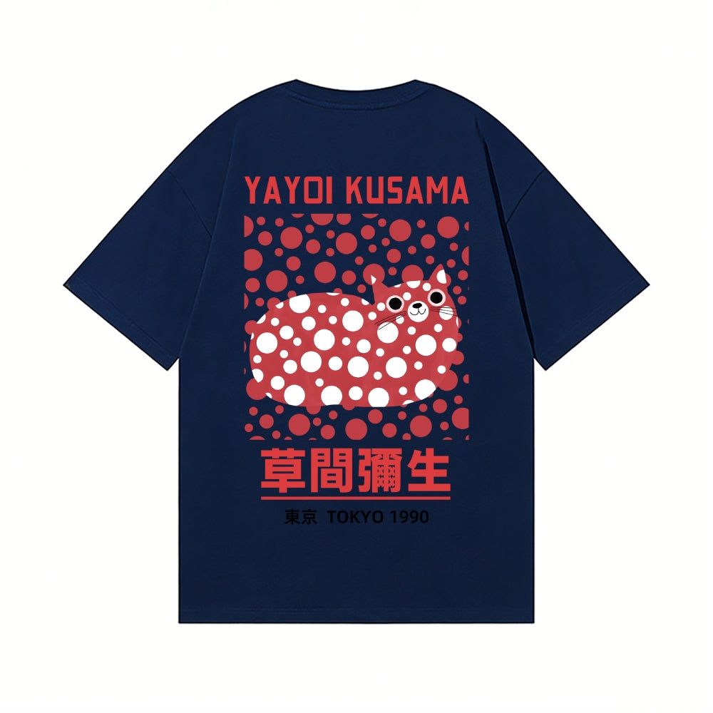 Yayoi Kusama Cat Back Art Cotton Tee