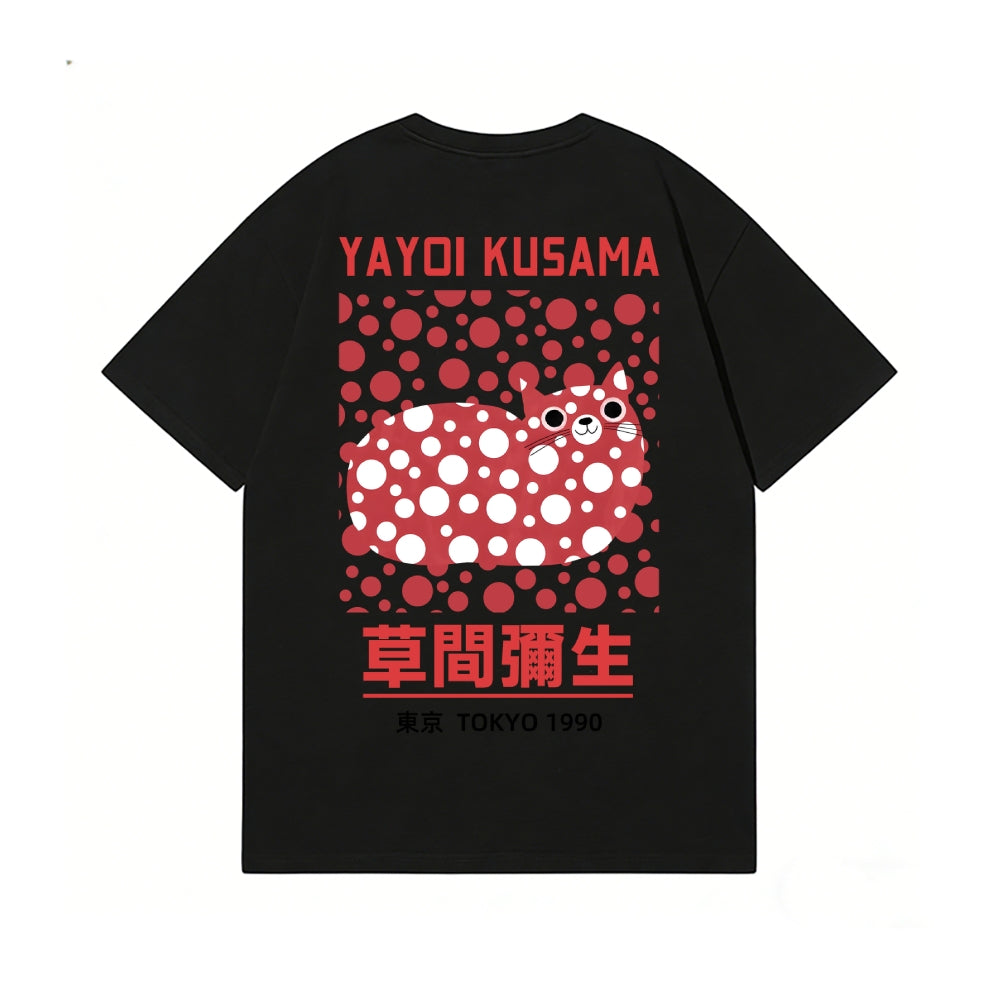 Yayoi Kusama Cat Back Art Cotton Tee