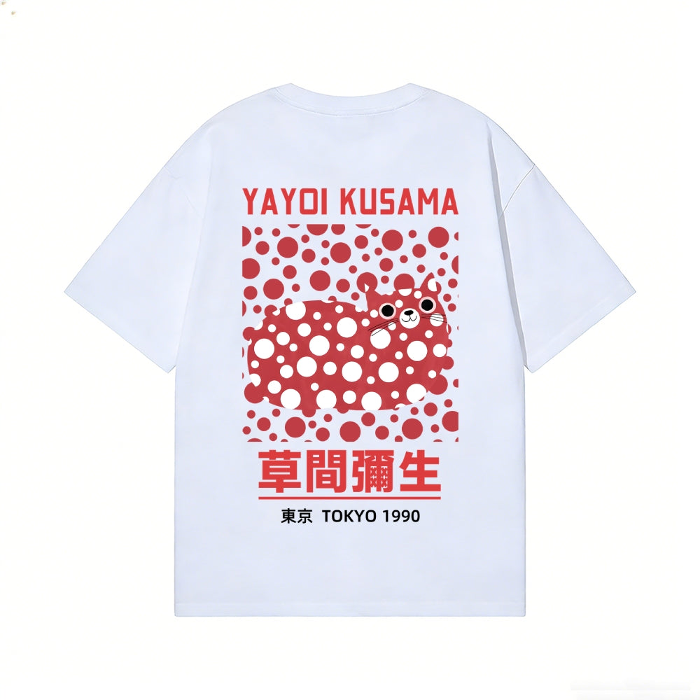 Yayoi Kusama Cat Back Art Cotton Tee