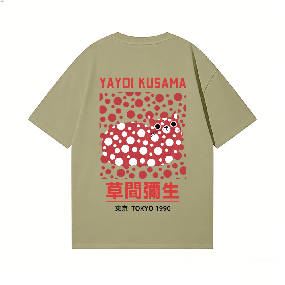 Yayoi Kusama Cat Back Art Cotton Tee