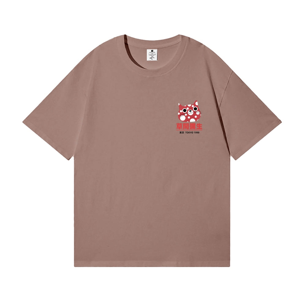 Yayoi Kusama Cat Back Art Cotton Tee