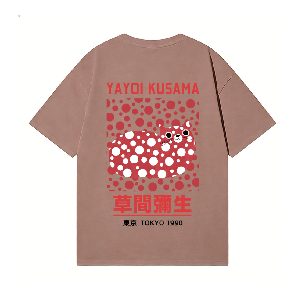 Yayoi Kusama Cat Back Art Cotton Tee