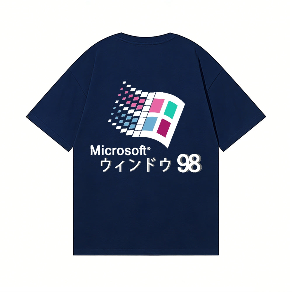 Microsoft Wave 98 Back Art Cotton Tee