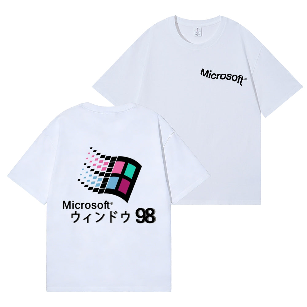 Microsoft Wave 98 Back Art Cotton Tee