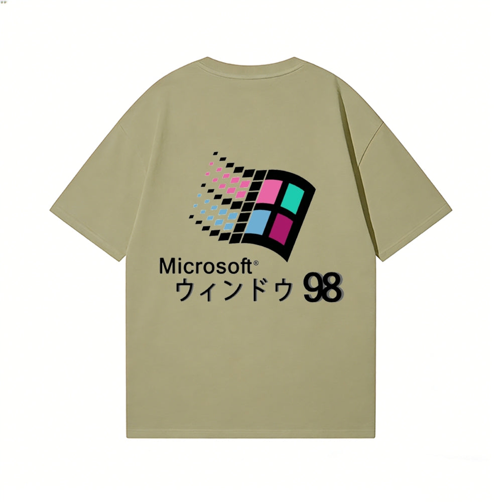 Microsoft Wave 98 Back Art Cotton Tee