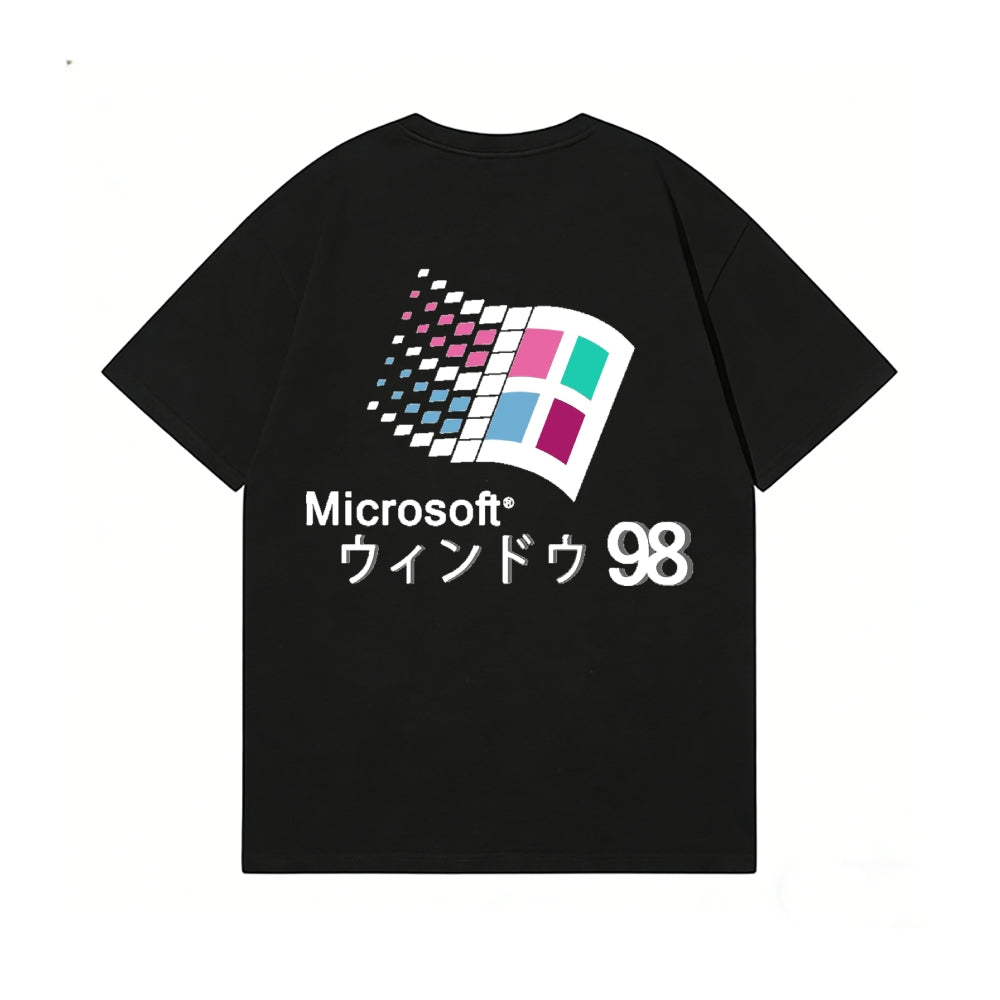 Microsoft Wave 98 Back Art Cotton Tee