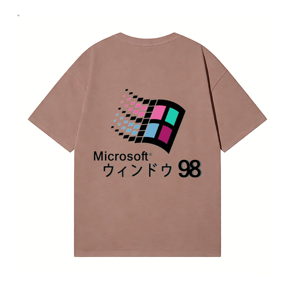 Microsoft Wave 98 Back Art Cotton Tee