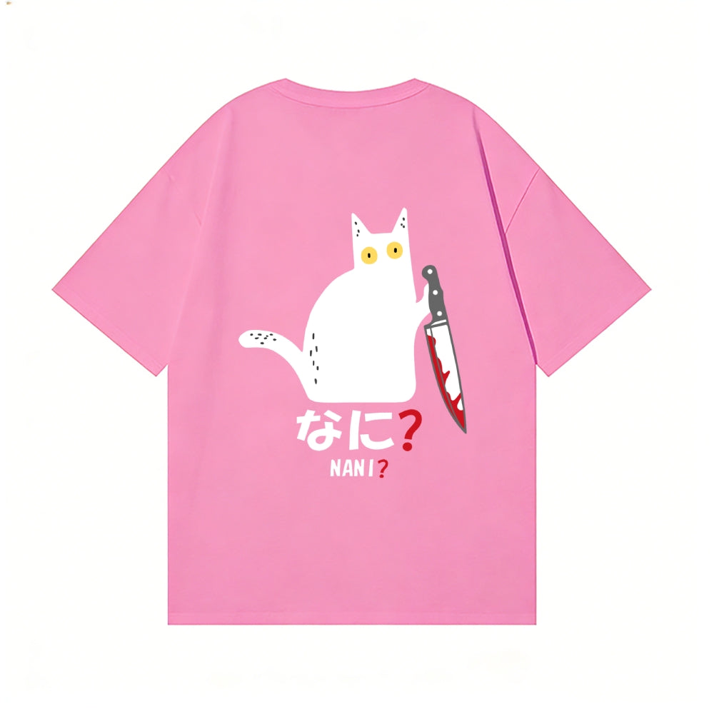 Nani Cat Back Art Cotton Tee