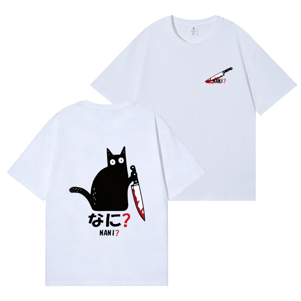 Nani Cat Back Art Cotton Tee