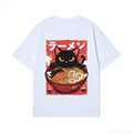 Ramen Cat Back Art Cotton Tee