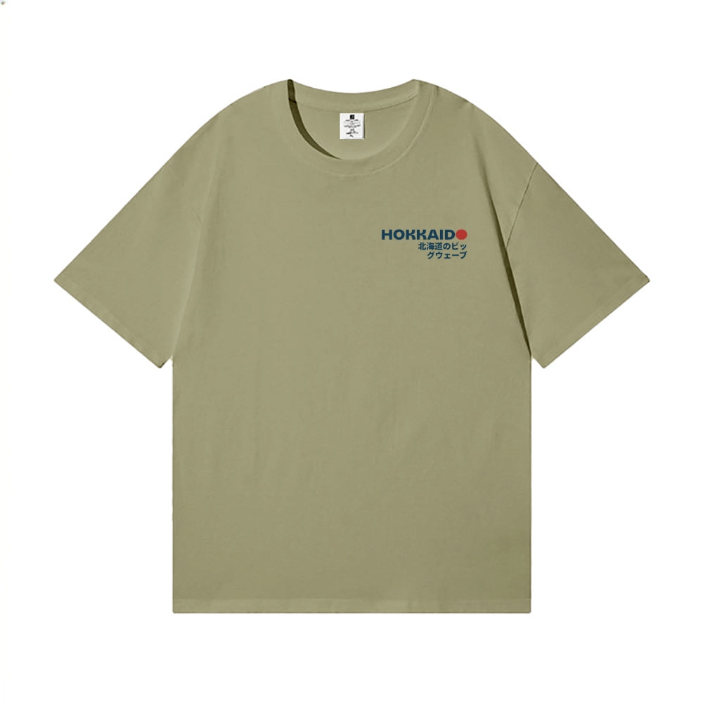 Great Wave Back Art Cotton Tee