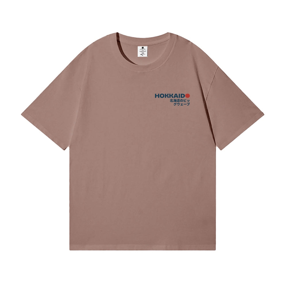Great Wave Back Art Cotton Tee