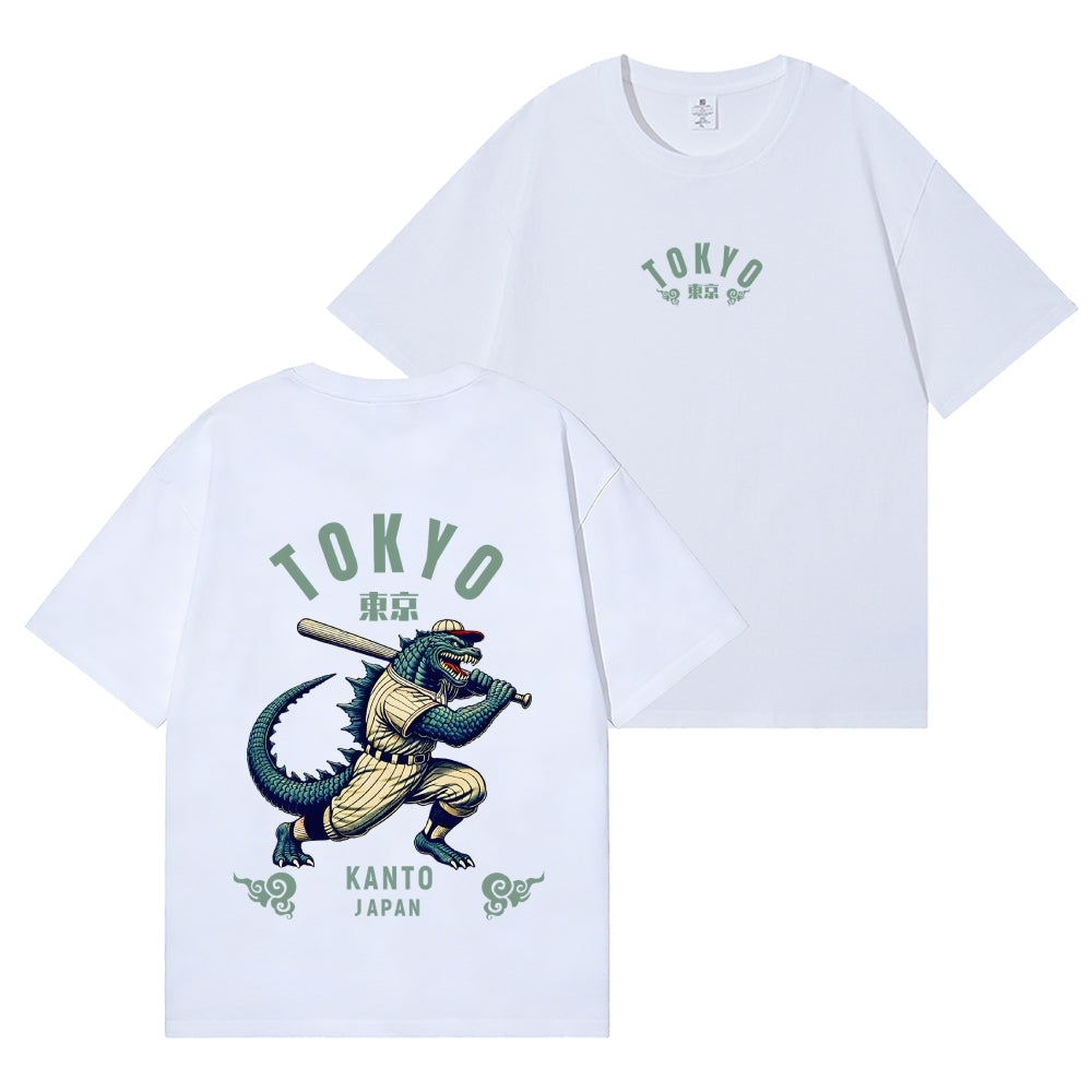 Tokyo Kaiju Baseball Back Art Cotton Tee