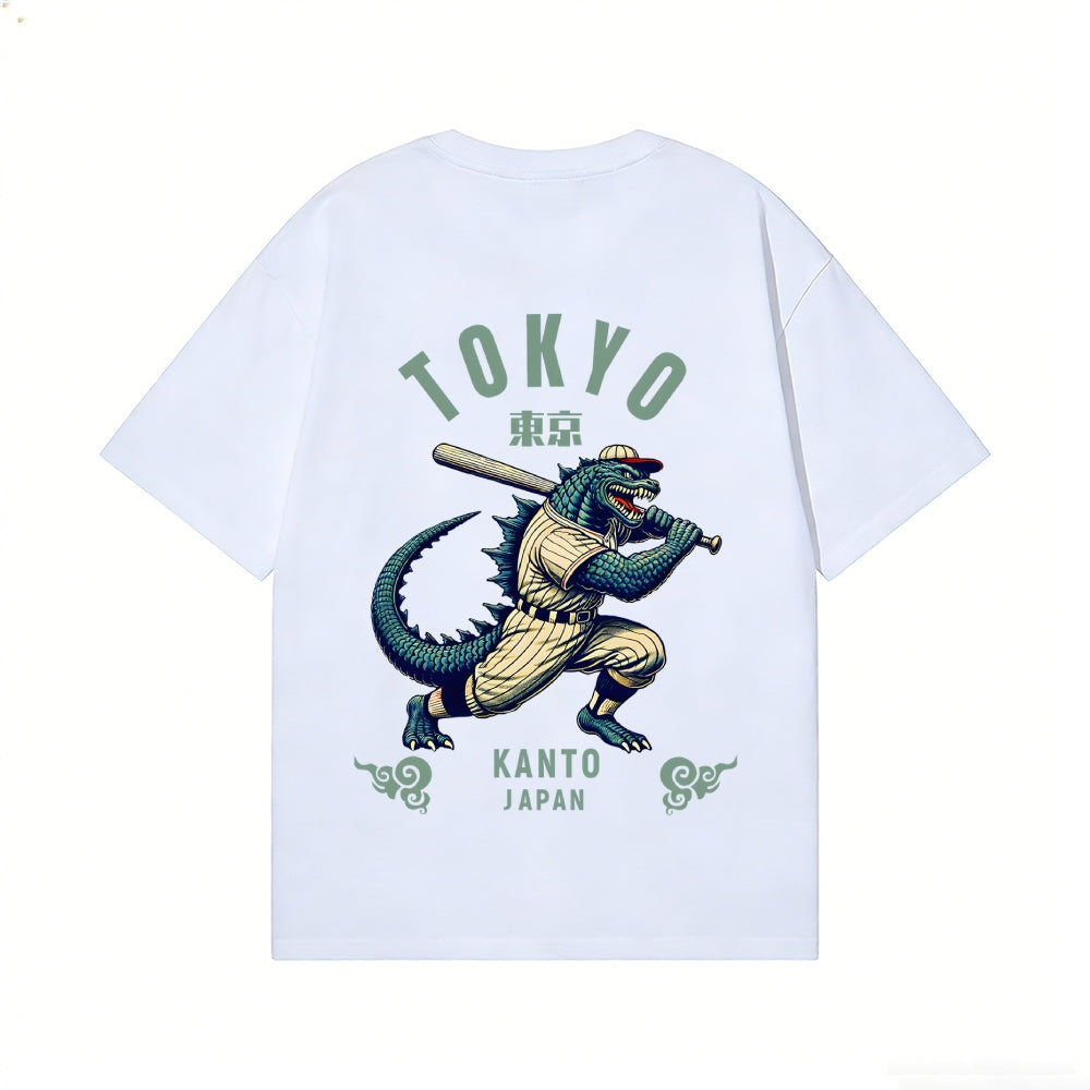 Tokyo Kaiju Baseball Back Art Cotton Tee