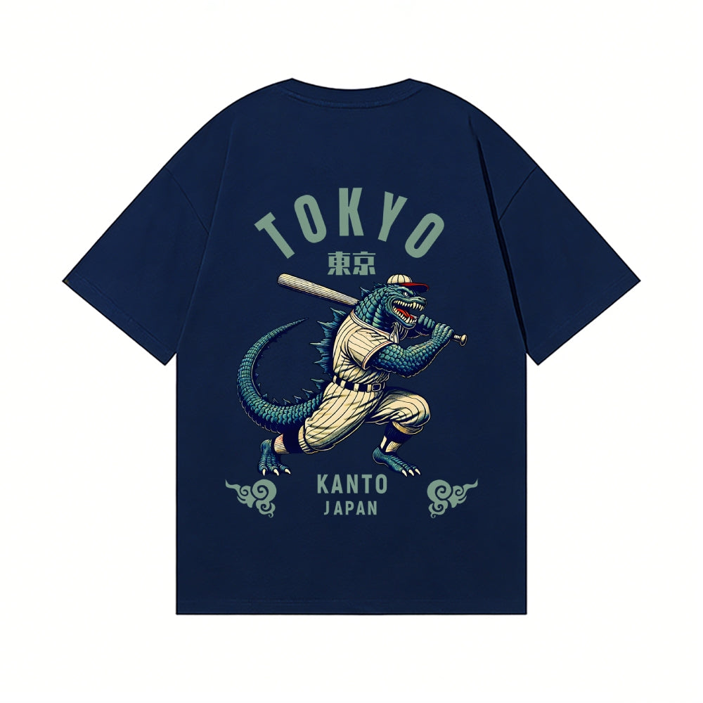 Tokyo Kaiju Baseball Back Art Cotton Tee