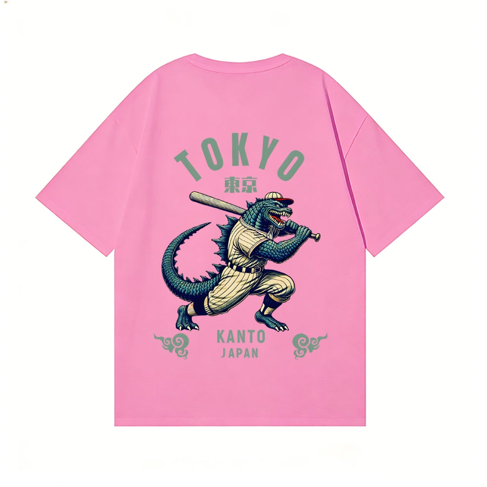 Tokyo Kaiju Baseball Back Art Cotton Tee