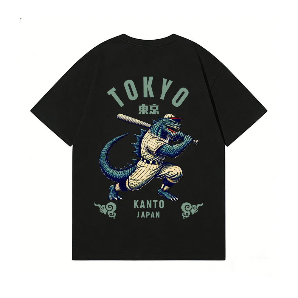 Tokyo Kaiju Baseball Back Art Cotton Tee