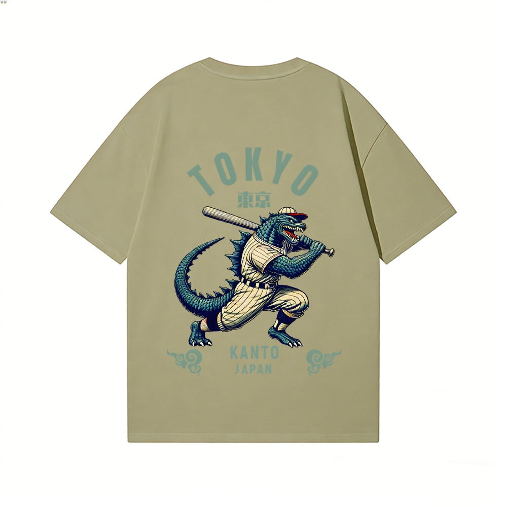 Tokyo Kaiju Baseball Back Art Cotton Tee