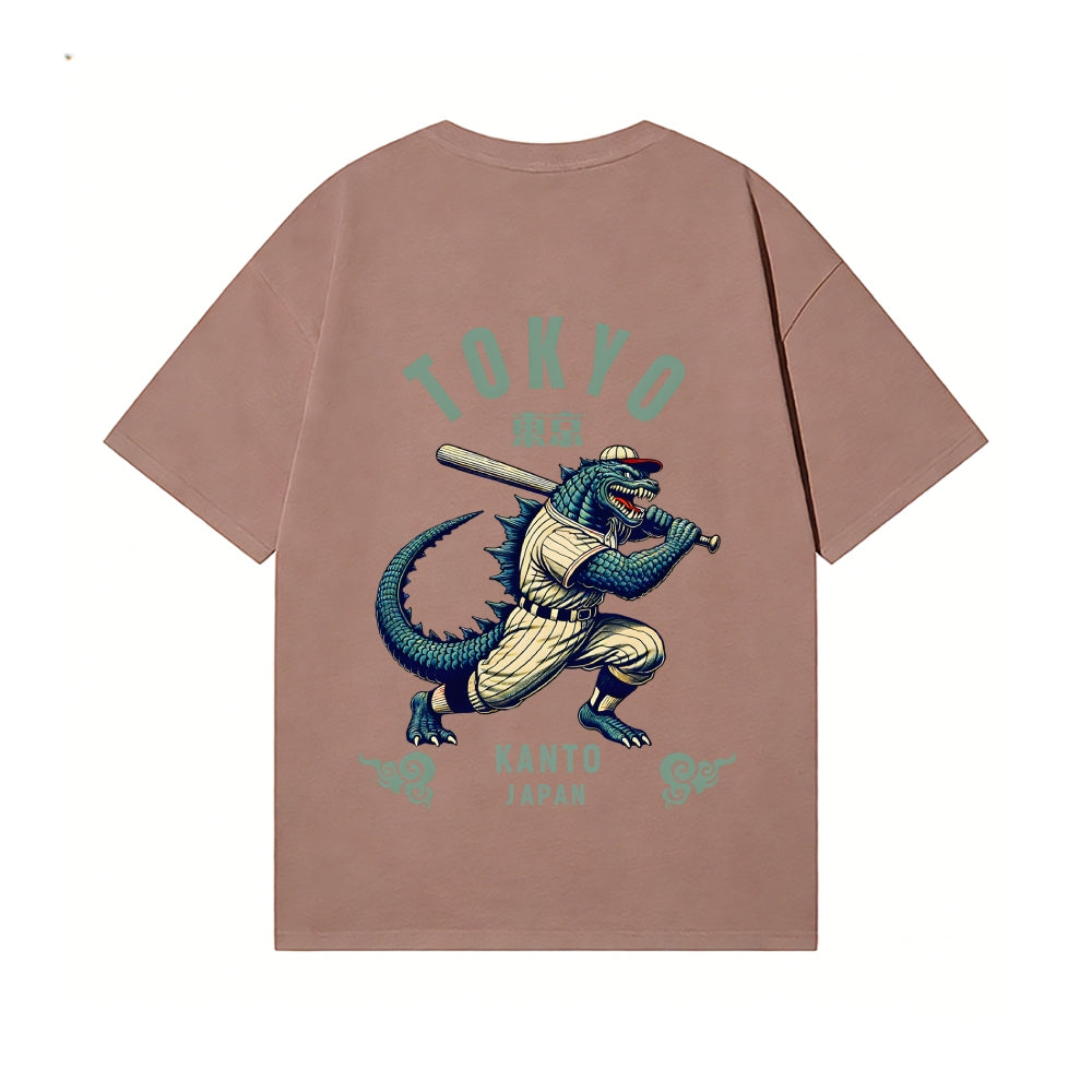 Tokyo Kaiju Baseball Back Art Cotton Tee