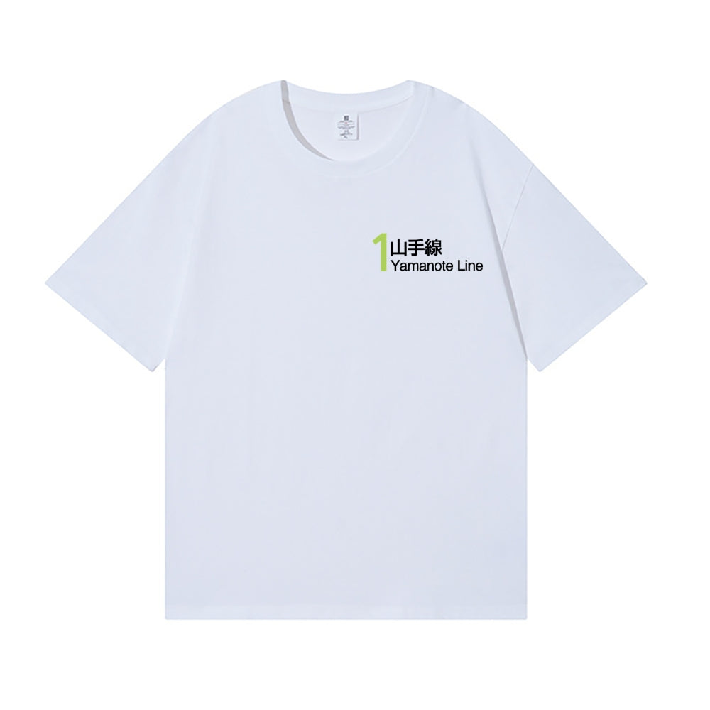 Yamanote Line Back Art Cotton Tee