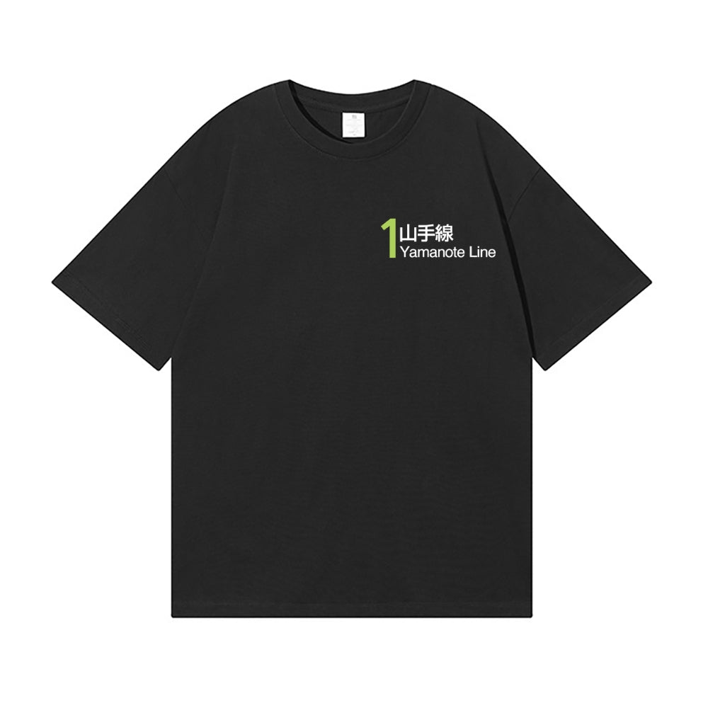 Yamanote Line Back Art Cotton Tee
