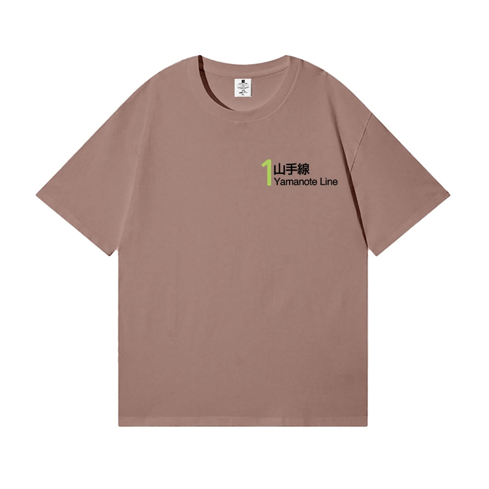 Yamanote Line Back Art Cotton Tee