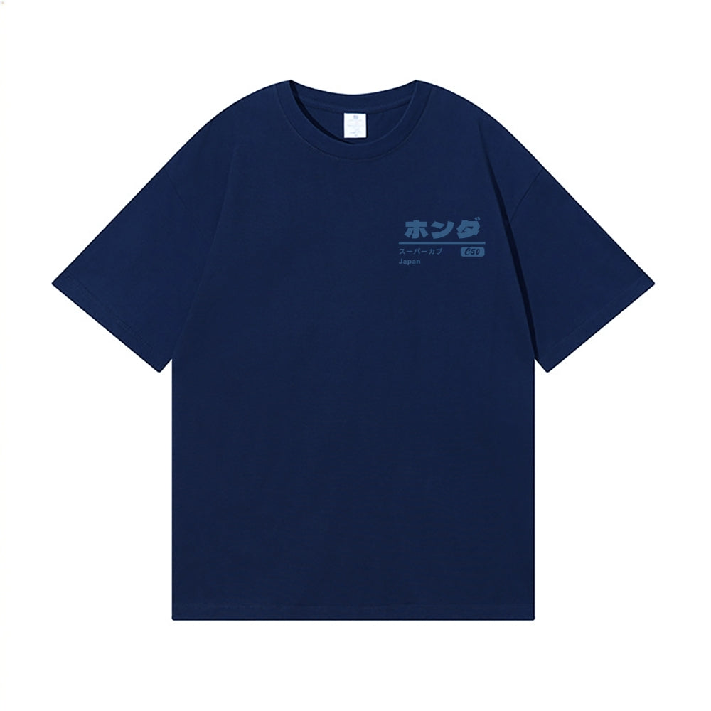Honda C50 Bike Back Art Cotton Tee