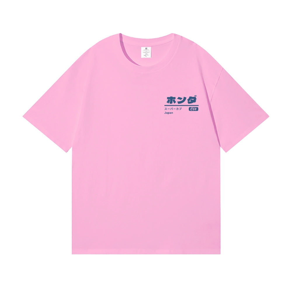 Honda C50 Bike Back Art Cotton Tee